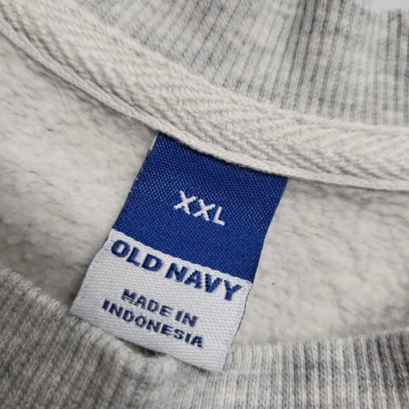 Old Navy Sweatshirt Womens XXL Crop Graphic CA 1994 Pullover Fleece Long Sleeve - Picture 3 of 12